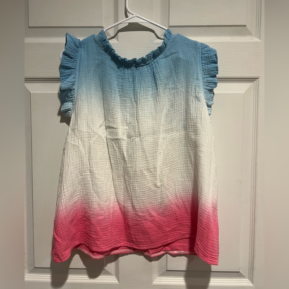 KARLIE | Pink & Blue Tie Dye Top